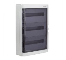 Щиток настенный с дверцей 54 мод.,IP65, серый, с клеммным блоком 63А  RB54W6TGD  DKC