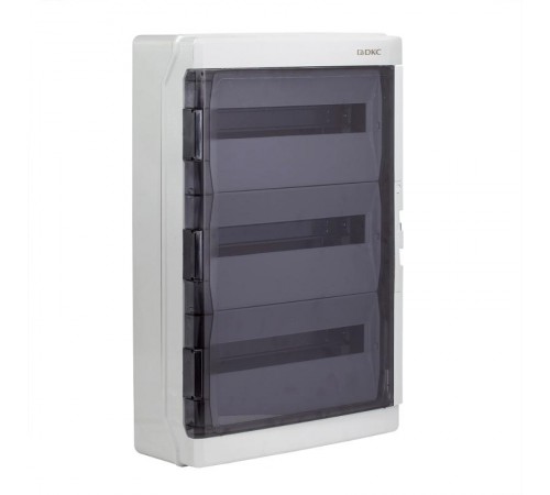 Щиток настенный с дверцей 54 мод.,IP65, серый, с клеммным блоком 63А  RB54W6TGD  DKC