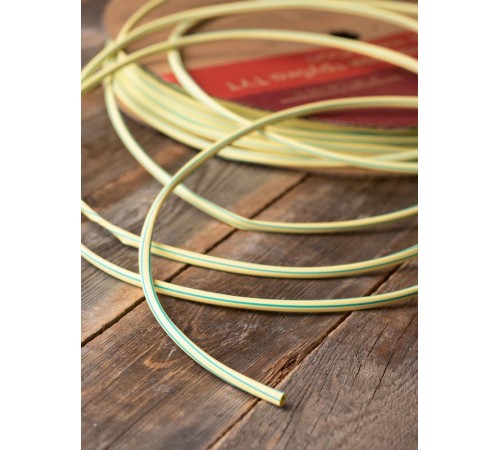 Термоусаживаемая трубка ТУТ нг 6/3 жел-зел EKF PROxima  tut-6-yg  EKF