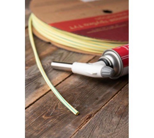 Термоусаживаемая трубка ТУТ нг 6/3 жел-зел EKF PROxima  tut-6-yg  EKF