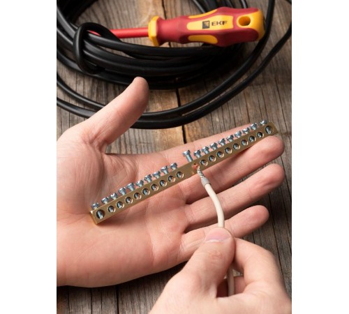 Шина "0" PE 63.20 (латунь) EKF PROxima  sn0-63-20  EKF