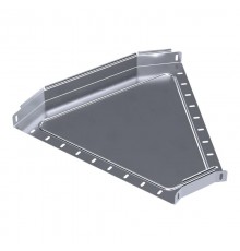 Угол горизонтальный 45 градусов Стандарт INOX (AISI 316) 500х50  PR16.3449  Промрукав