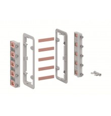 Разъем шинопровода CZC4 для соединения медных шин 12х5 мм (250А) между двумя шкафами, с изолирующей рамой для шкафов ComfortLine A.  2CPX052466R9999 