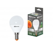 Лампа светодиодная LED 5Вт E14 220В 3000К FG45 шар  SQ0340-0008  TDM