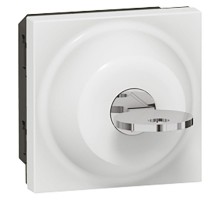 Выключатель с ключом - Программа Mosaic - 3-позиционный - 6 A - 2 модуля - белый  077073  Legrand