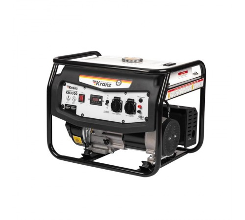 Генератор бензиновый KR3300, 3,3кВт, 230В, 15л, ручной стартер  KR-16-1133  Kranz