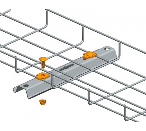 Крепежный комплект проволочного лотка к элементам системы подвесов  PR08.2467  Промрукав