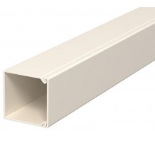 Мини-канал WDK с крышкой 25x25x2000 мм (высота борта 26 мм, крышка 25 мм) ПВХ кремовый RAL 9001  6026427  OBO Bettermann