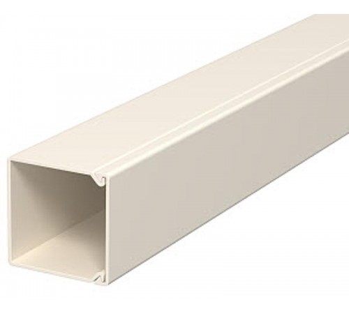 Мини-канал WDK с крышкой 25x25x2000 мм (высота борта 26 мм, крышка 25 мм) ПВХ кремовый RAL 9001  6026427  OBO Bettermann
