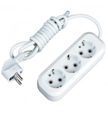 Удлинитель "Эксперт"  3 гнезда 2 метра 16А/3,5кВт с заземлением ПВС 3х1 EKF PROxima  UBA16-310-3-02  EKF