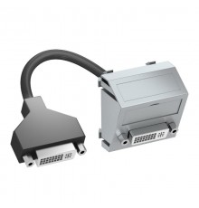 Мультимедийная рамка DVI Modul45 (серебристый) (MTS-DVI F AL1)  6104772  OBO Bettermann