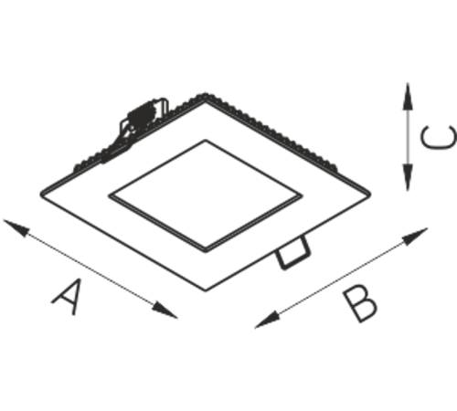 Светильник светодиодный ACQUA S 12 WH 4000K (with driver) EM  1596000560  Световые Технологии