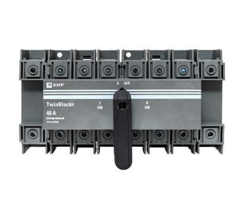 Рубильник 40A 4P реверсивный c рукояткой для прямой установки TwinBlock  tb-s-40-4p-rev  EKF