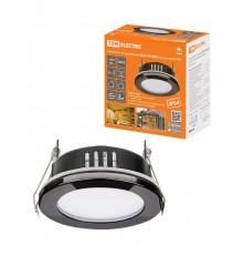 Светильник встраиваемый СВ 01-09 GX53 230 В 50 Гц черный хром IP54  SQ0359-0114  TDM