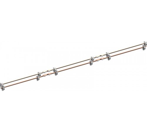 Соединитель шинный 12x5 мм ZX1180  ABB