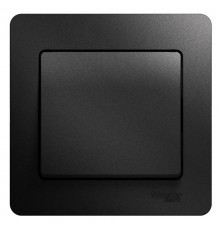 Glossa Антрацит Выключатель 1-клавишный, сх.1, 10АХ (в сборе)  GSL000712  SE