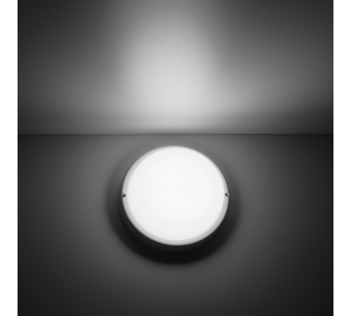 Светильник светодиодный пылевлагозащищенный для ЖКХ Elementary круг 20W 1620lm 4000K 160-260V IP65 D175*52мм белый LED 1/40  126411220  Gauss