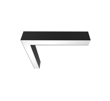 L-Соединитель для серии X-line для сборки в линию 20Вт 3000 К 549x527х100 мм RAL9005 черный муар  V1-R0-9L822-02000-4002030  VARTON