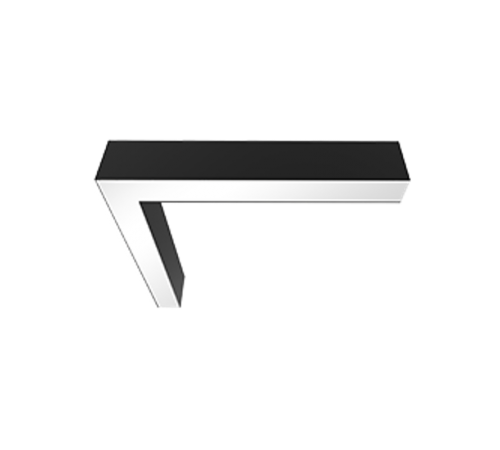 L-Соединитель для серии X-line для сборки в линию 20Вт 3000 К 549x527х100 мм RAL9005 черный муар  V1-R0-9L822-02000-4002030  VARTON