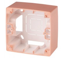 12-6101-14 ЭРА Коробка наклад. монтажа 1 пост, Эра12, медь  Б0043168  ЭРА