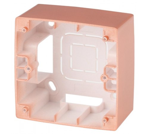 12-6101-14 ЭРА Коробка наклад. монтажа 1 пост, Эра12, медь  Б0043168  ЭРА