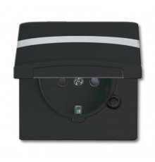 Розетка SCHUKO, 20 EUGKBN-35-101, с крышкой, с защитными шторками, Allwetter44, IP44, черный/антрацит, 16А, 250В.  2064-0-0302   2CKA002064A0302  A