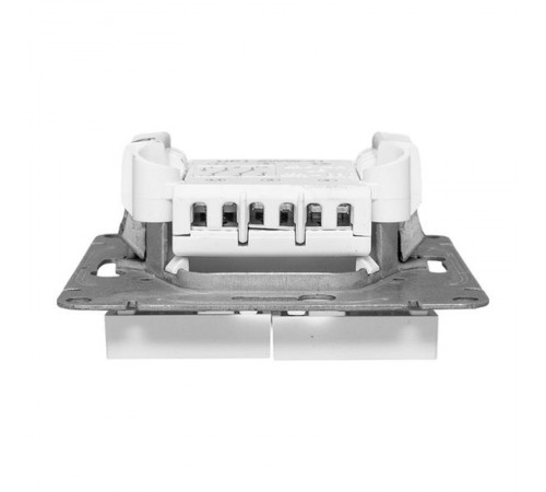 Механизм выключателя, двухклавишный, проходной, белый Эпика EKF  UP1-SWW-21  EKF