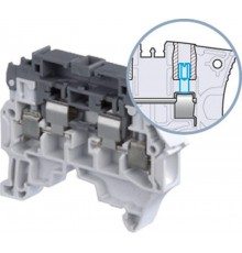 Клемма ZS4-SF1-T2 Держатель предохранителя 5x20мм, 5x25мм, 4мм.кв. 2 тестовые розетки  1SNK508411R0000  TE