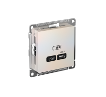 AtlasDesign Жемчуг USB Розетка тип-C 65W высокоскоростной заряд QC PD  ATN000427  SE