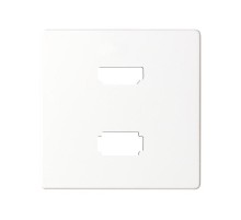 Накладка для розетки HDMI + USB 2.0 для передачи данных белого цвета S82  8201095-030  Simon