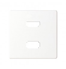 Накладка для розетки HDMI + USB 2.0 для передачи данных белого цвета S82  8201095-030  Simon