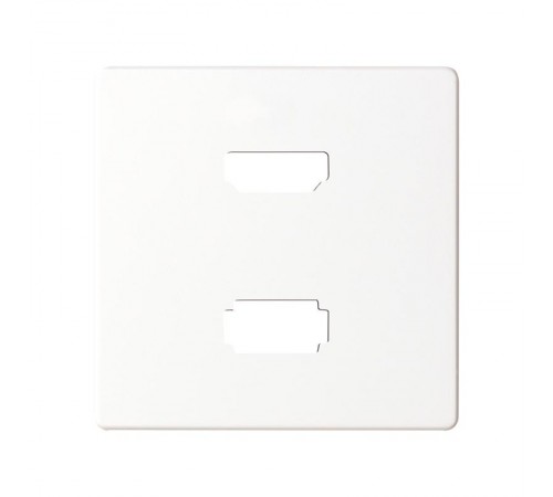 Накладка для розетки HDMI + USB 2.0 для передачи данных белого цвета S82  8201095-030  Simon