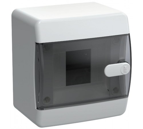 Корпус пластиковый навесной на 4 модуля ЩРН-П-4 IP41 черная прозрачная дверь UNION Compact  UIC-KP12-N-04-41-K01  IEK