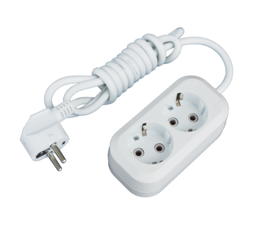 Удлинитель "Эксперт"  2 гнезда 2 метра 16А/3,5кВт с заземлением ПВС 3х1 EKF PROxima  UBA16-310-2-02  EKF