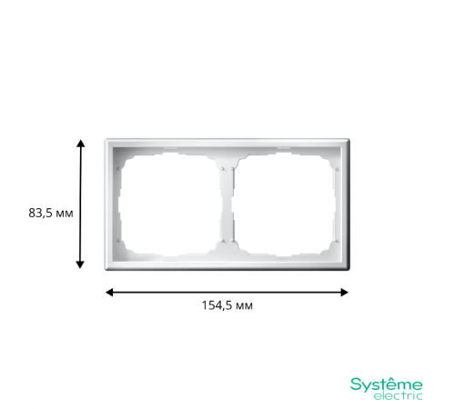ArtGallery Белый Рамка 2-постовая, универсальная, Белый  GAL000102  SE
