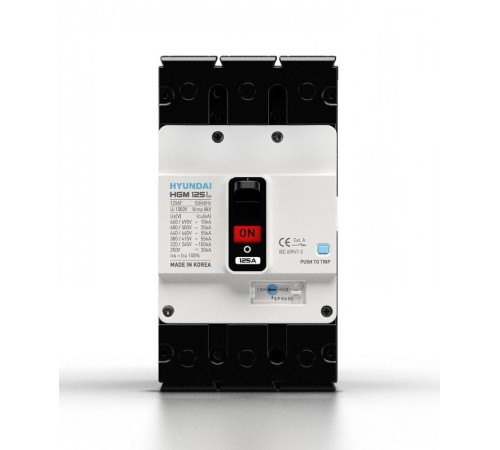 Автоматический выключатель HGM125L 3PT4S0000C 00125F 100-125A ток к.з. 55kA AC380/415В  13.03.02.000604  HYUNDAI