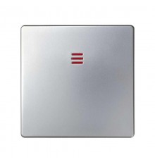 Simon 82 Клавиша для кнопочного выключателя с подсветкой, S82, S82N, алюминий  82011-33  Simon