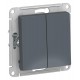 AtlasDesign Грифель Выключатель 2-клавишный сх.5, 10АХ, механизм  ATN000751  SE