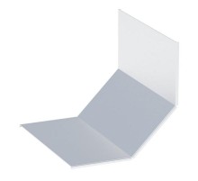 Крышка на угол 90 градусов вертикальный внутренний лестничный усиленная 100x400 мм (2 мм) EKF  kviltp90100400-2  EKF