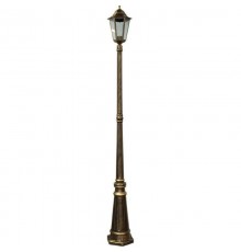 Светильник садово-парковый 6211 100W 230V E27 195*195*2130мм черное золото  11206  FERON