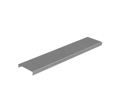 Крышка лотка 100х1,2 L2000 мм "ПЛЮС" HD  KLplus100*1.2*2000 HD  КМ-профиль