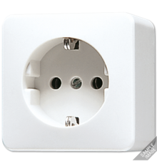 Штепсельная розетка SCHUKO для накладного монтажа 16A 250V ~ ; слоновая кость  620A  Jung