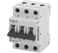 Выключатель автоматический трехполюсный NO-902-249 ВА47-63 3Р 50А 6 кА кривая С (4/60/1260) Pro  Б0048839  ЭРА