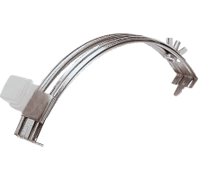 Держатель проводника круглого 6-8 мм для конька прозрачный, оцинк.90036Ezetek