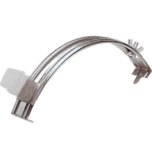 Держатель проводника круглого 6-8 мм для конька прозрачный, оцинк.90036Ezetek