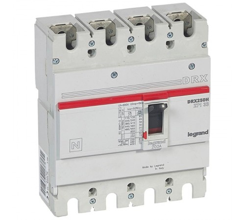 DRX250 термомагнитный 200A 4П 36KA  027133  Legrand