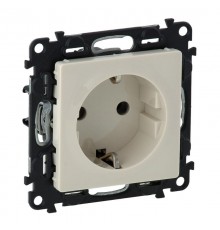 Valena LIFE DIY Сл.кость Розетка 1-ая с/з, с защитными шторками, винт.зажим  753524  Legrand