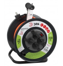 Удлинитель силовой ЭРА RMx-4es-3x1.5-40m-IP44 на м. катушке c/з 4 гн 40м ПВС 3х1.5  Б0046851  ЭРА