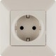 Valena LIFE DIY Сл.кость Розетка 1-ая с/з, с защитными шторками, винт.зажим  753524  Legrand