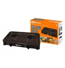 Плитка газовая двухконфорочная, ГП-2, коричневая,  SQ2515-0008  TDM